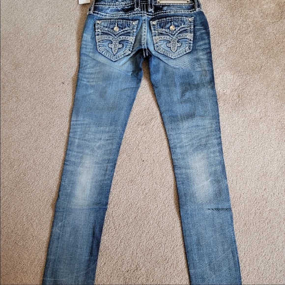 NWT ROCK REVIVAL ALIANA SKINNY JEAN 24 - Picture 2 of 6